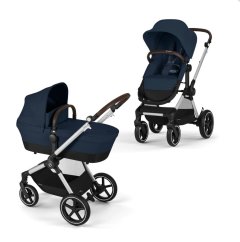 CYBEX Gold EOS LUX Kombinovaný kočárek 2v1 - SLV Ocean Blue | navy blue