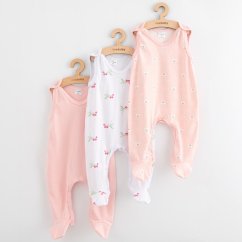 NEW BABY Dupačky pre bábätká Classic II 3ks dievča - veľ. 62