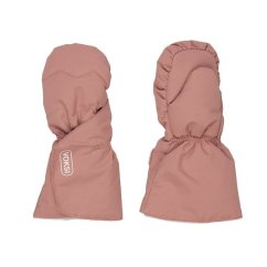 VOKSI Baby Mittens Rukavice - blush pink / light grey 1-2y