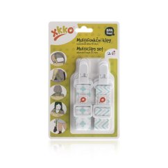 KIKKO Multifunkčné klipy 2ks - škandinávsky - mentolový