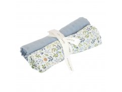 LITTLE DUTCH Plienky 70x70cm 2 ks - Forest Adventure & Denim Blue 2 ks