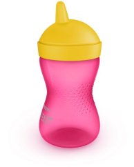 Hrneček Avent 300 ml Grippy tvrdá hubička - dievča.