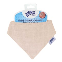 KIKKO Detský slintáčik XKKO Organic Staré časy - natural.