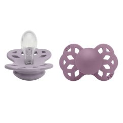 Bibs Infinity cumlíky silikón symetrické 2 ks veľkosť 1 - Fossil Grey / Mauve.