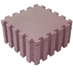 Baby Dan hracia podložka puzzle - Dusty Rose 90x90 cm.