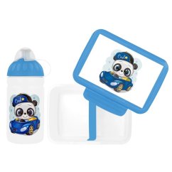 SET Zdravá lahev + Zdravá sváča - Svačinový set - Panda driver
