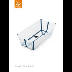 STOKKE® Flexi Bath® X-Large Skladacia vaňa - Transparentná modrá