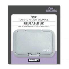 DOOKY Uzávěr na vlhčené ubrousky 1ks - Grey Card.