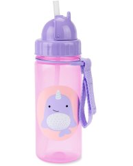 SKIP HOP Zoo Hrnček s brčkom bez PVC a BPA 12 m+ - Narval