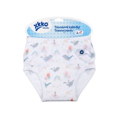 KIKKO Tréninkové kalhotky XKKO Organic - Sky Whale - Veľkosť S