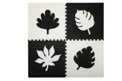 MOMI Hračí podložka penové puzzle FELI - čierna