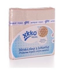 KIKKO Detské plienky z biobavlny Organic Bird Eye Natural (5ks) - 70x70cm.