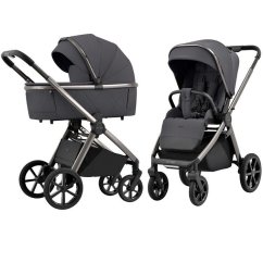 CARRELLO Omega 2v1 Kombinovaný kočárek + Dárek zdarma Sluneční clona - Excellent Grey