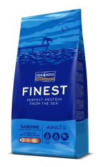 FISH4DOGS Granule malé pre dospelé psy Finest sardinka so sladkými zemiakmi, 1+ - 6 kg, 1+