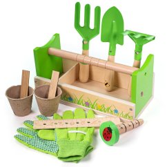 BIGJIGS TOYS Záhradnícky set v prepravke - Záhradnícky set v prepravke