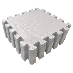 RIALTO BABY Hracia podložka puzzle 90x90 cm - Silver 90x90 cm