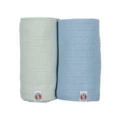 LODGER Swaddler Solid 2balenie 110 x 110 cm - Peppermint/Blue Fogg
