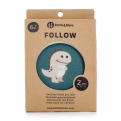 PETITE&MARS Chrániče kolen elastické na lezení Follow - Misty Green