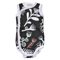 LODGER Romper Fold Over Body Body bez rukávů - Botanimal Raven vel. 62.