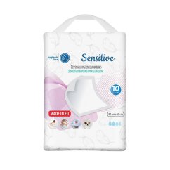 AKUKU Jednorazové hygienické podložky Sensitive 10 ks - podložky Sensitive 10 ks