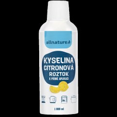 ALLNATURE Kyselina citrónová roztok 1000 ml - 1000 ml