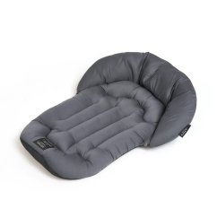 FIKAGO Mäkká podložka s vankúšikom Mushroom - Grey M