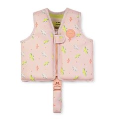 SARO BABY Plavecká neoprenová vesta s UV ochranou - 3-6r Tropicool Pink