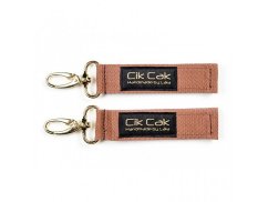 Úchyty Cik Cak so zlatou karabinou - Hnedá.