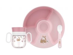 LITTLE DUTCH Detská jedálenská sada 3-dielna - Fairy Garden