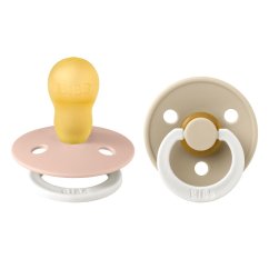 BIBS Colour Cumlíky z prírodného kaučuku 2ks - veľkosť 3 - Blush / Vanilla Nočné