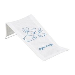 TEGA Látkové lehátko ku kúpaní - Králiky - Biele.