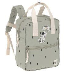 Lässig Detský batoh Mini Square Backpack Happy Prints - svetlo olivový