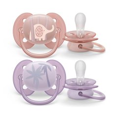 Avent Cumlík Ultrasoft Premium zvieratká 0-6 m 2ks - 2ks dievčatko