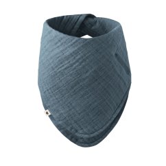BIBS mušelínový slintáček Bandana z BIO bavlny - petrol.