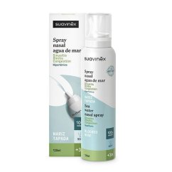 SUAVINEX NOSNÝ SPREJ HYPERTONICKÝ +3M 120ML 100% PRÍRODNÝ - NOSNÝ SPREJ HYPERTONICKÝ 120ML