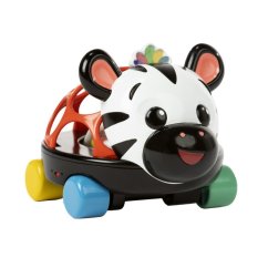 OBALL Autíčko a hrkálka 2v1 Curious Car 3m+ - zebra Zen™ 3m+