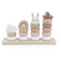 Label Label Malé skládací kroužky - Růžové