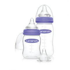 LANSINOH Štartovací set fliaš 1x 160ml + 1x 240ml s NaturalWave TM cumlíkom (S+M+L) - Štartovací set fliaš 1x 160ml + 1x 240ml