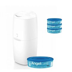 ANGELCARE Koš na pleny Classic + 1 kazeta + náhradní kazety 3 ks ANGELCARE Koš na pleny Classic + 1 kazeta + náhradné kazety 3 ks