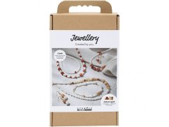 CREATIV COMPANY Kreatívna sada Šperky s korálkami s achátom a jantárom - Šperky s korálkami s achátom a jantárom