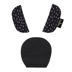 EMITEX Sada polstrovania autosedačky - čierne pruhy