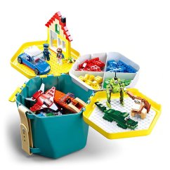 SLUBAN Bucket Bricks M38-B0829 Kbelík s kostkami zelený - M38-B0829 Kbelík s kostkami zelený