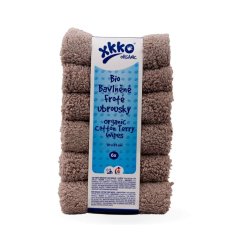 XKKO Organic BIO bavlnené froté obrúsky 21x21cm - Atmosféra
