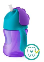 Philips AVENT Hrneček s ohebným brčkem 200 ml - dievča