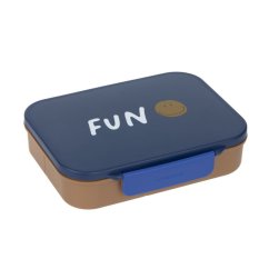 LÄSSIG Krabička na desi Lunchbox Bento Little Gang - smile navy
