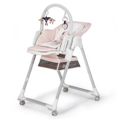 KINDERKRAFT Jedálenská stolička Lastree Premium - Ružová
