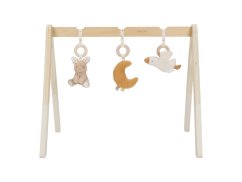 LITTLE DUTCH Drevená hrazdička Newborn Naturals - Drevená hrazdička