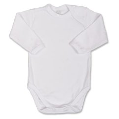 Kojenecké body s dlhým rukávom Bobas Fashion biele - Vel. 68