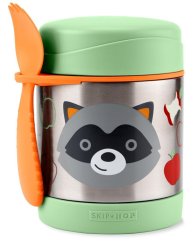 SKIP HOP Zoo Termoska na jedlo so lyžičkou/vidlí 325 ml, 3r+ - Mýval 325 ml, 3r+