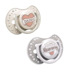 LOVI dudlík silikónový dynamický I LOVE 2ks - 6-18 m.